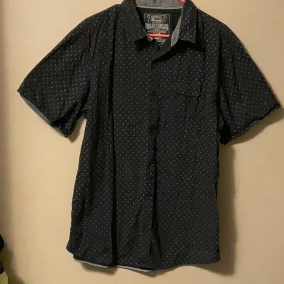 Black Casual Button Down Shirt - Picture 1 of 4